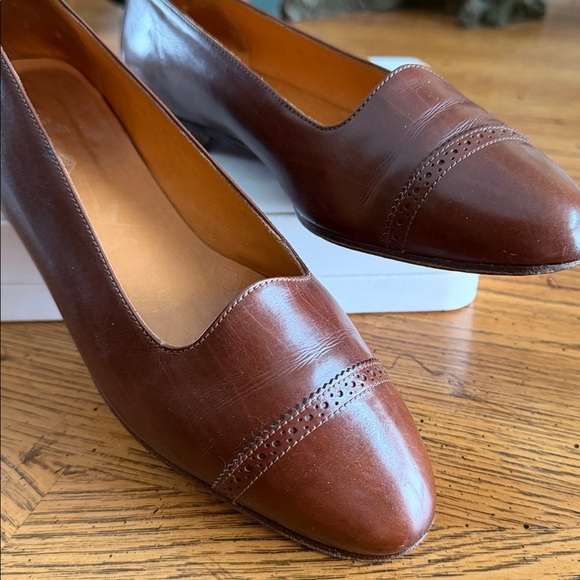 🔥RalphLaurenCollection PurpleLabelAllLeather ClassicTimelessEUCMadeInItaly7.5B - Picture 2 of 8